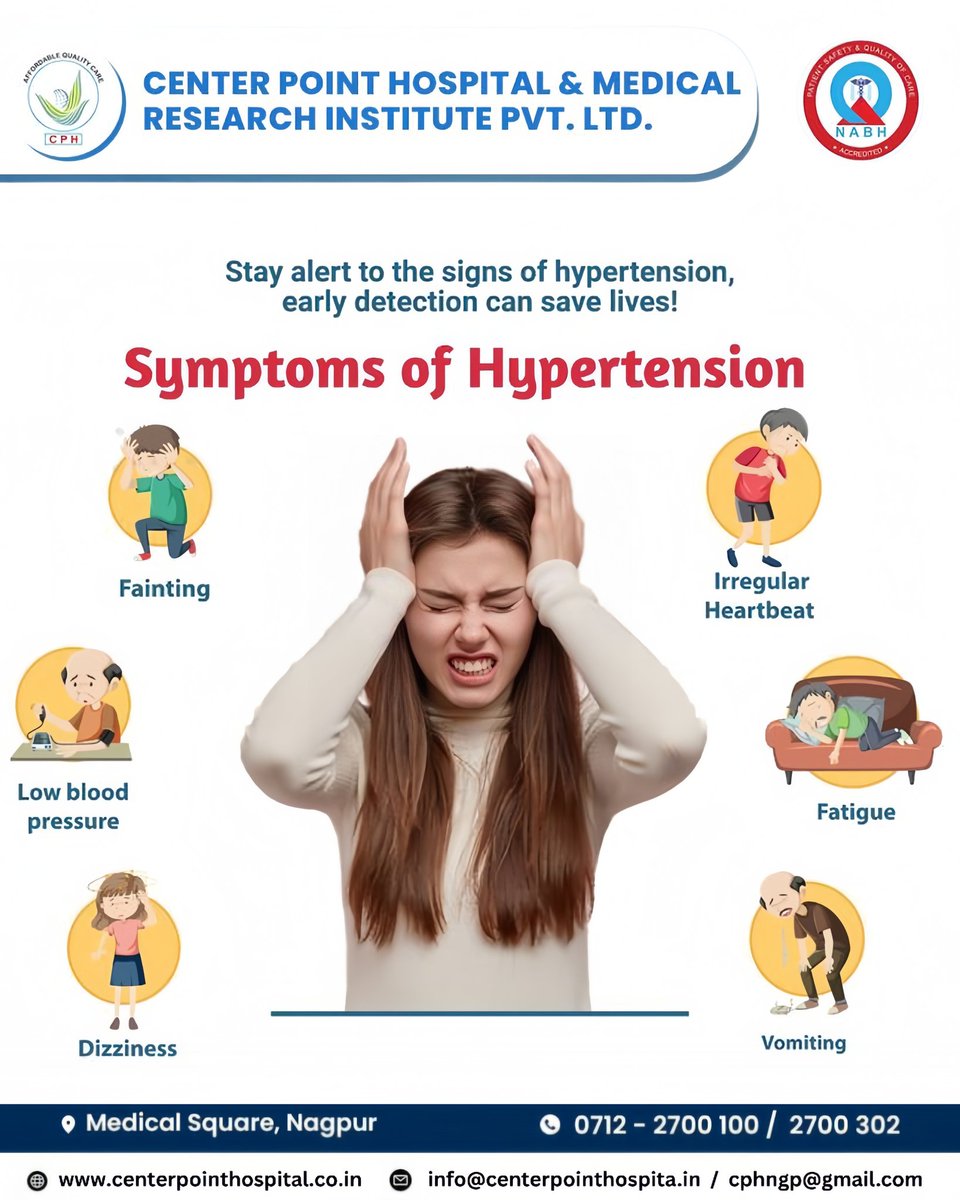 InfoCenterPoin2's tweet photo. 🚨 Don’t Ignore the Silent Killer! 🚨
High blood pressure often shows no warning signs — but your body might be trying to tell you something! 💢

Your heart deserves care — get your BP checked today at Centre Point Hospital! ❤️💉

#CentrePointHospital #HypertensionAwareness https://t.co/UdtRN3f0O6