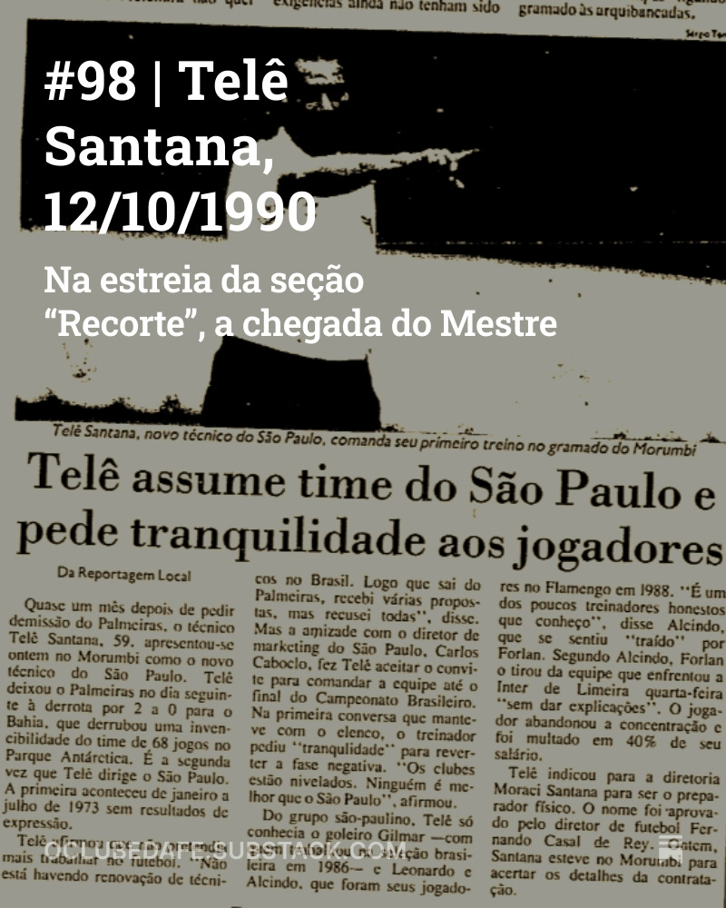 efemello's tweet photo. 12 de outubro.

Dia das Crianças.

Dia de Nossa Senhora Aparecida, padroeira nacional.

Para devotos do Clube da Fé, um dia sacro.

Dia de Mestre Telê.

Há exatos 35 anos, a chegada. Sem alarde, sem pompa ou circunstância.

#98 no ar!

https://t.co/jJEhUKL8Jm https://t.co/BqqBEy4wUw