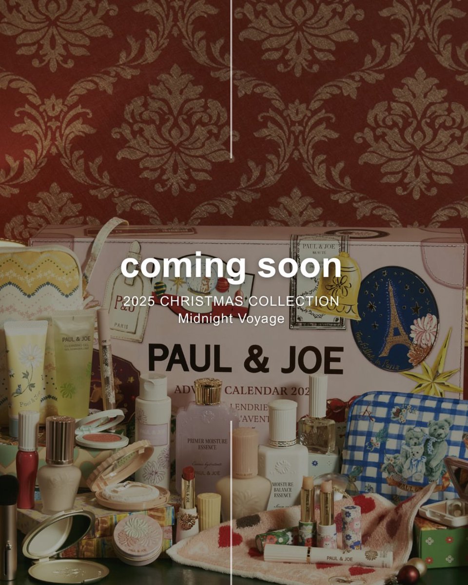 2025 CHRISTMAS COLLECTION Coming Soon. 10月18日予約開始 11月1日