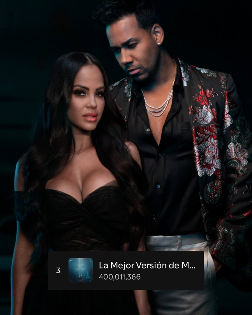 La mejor Versión de Mi de <a href="/NattiNatasha/">NATTI NATASHA</a> y <a href="/RomeoSantos/">Romeo m</a> Supera la cifra de 400 millones en Spotify! 

<a href="/Spotify/">Spotify</a>