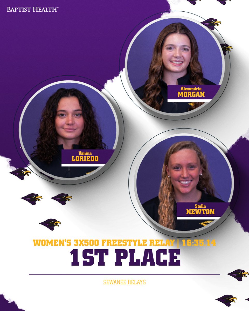 TAKING HOME THE TOP SPOT 🥇

It's a first-place finish for Alexandria Morgan, Vanina Loriedo, and Stella Newton in the 3x500 Free Relay!

#TogetherWeRise