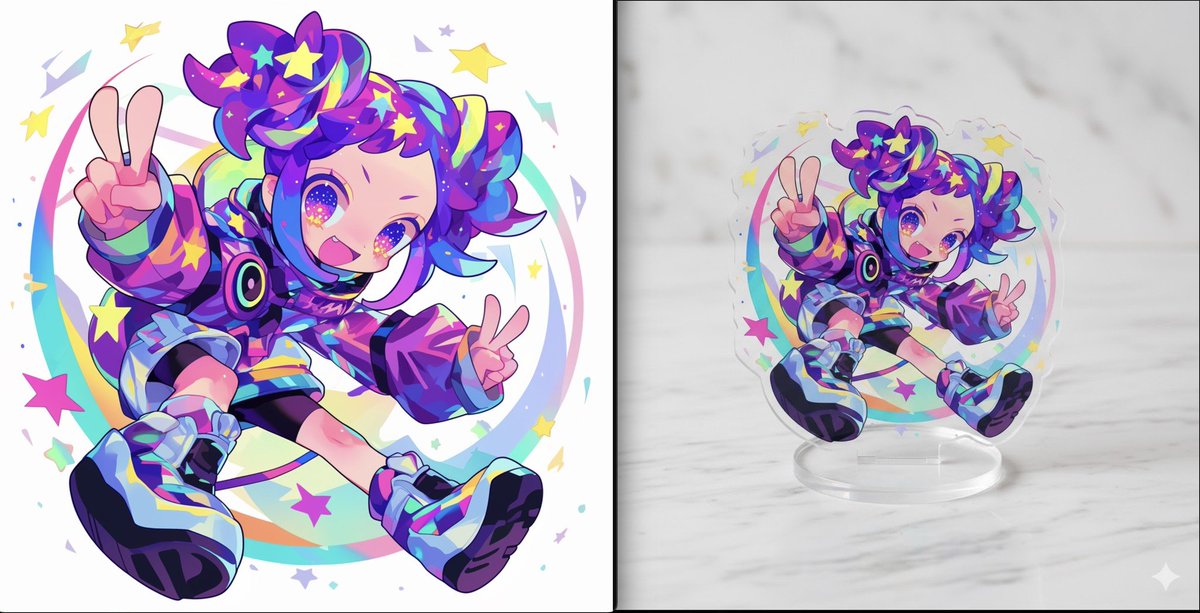 AIで画像からアクリルスタンド化！
Creating Acrilic Stand from Images usign <a href="/GeminiApp/">Google Gemini App</a>