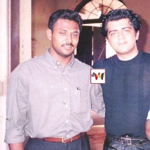 AKFansRage's tweet image. A rare glimpse behind the camera of Citizen (2001) — where magic met mystery.

#AjithKumar #Citizen