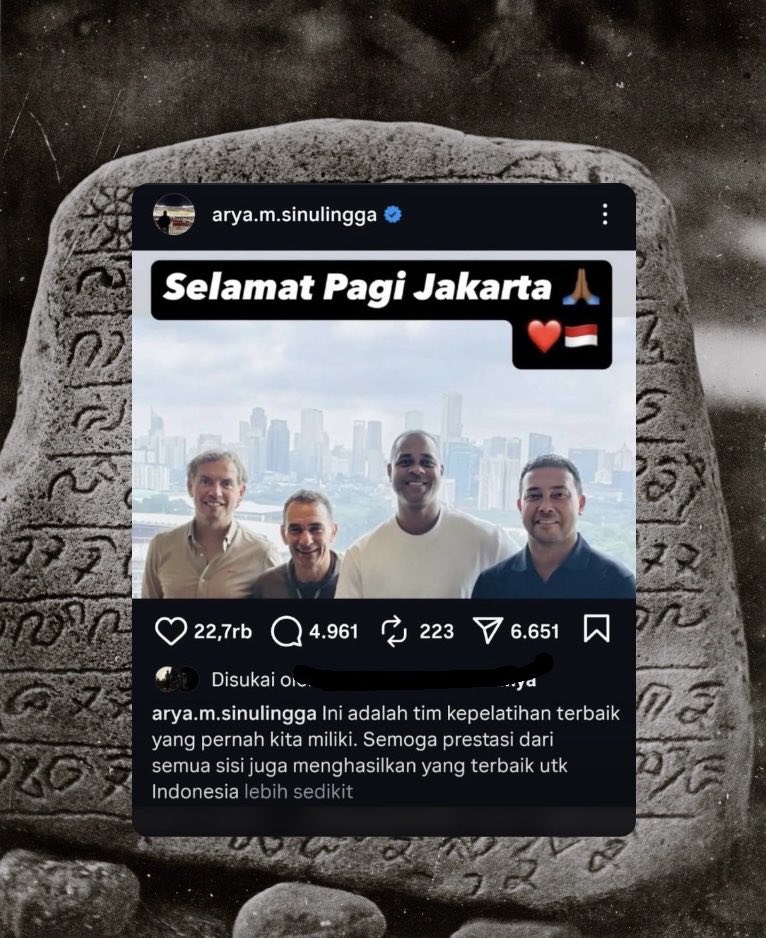 loeycyb's tweet photo. TOLOL BANGET TAIK.

Selangkah lagi masuk PILDUN anjing. Malah coach nya di ganti sama tukang JUDI ONLINE. 
TOLOL LU SEMUA ANJING. MAKAN TU EGOIS MASING-MASING. BABIIIIIII.

#EtOut 
#KluivertOut https://t.co/RgNpkI5rB4