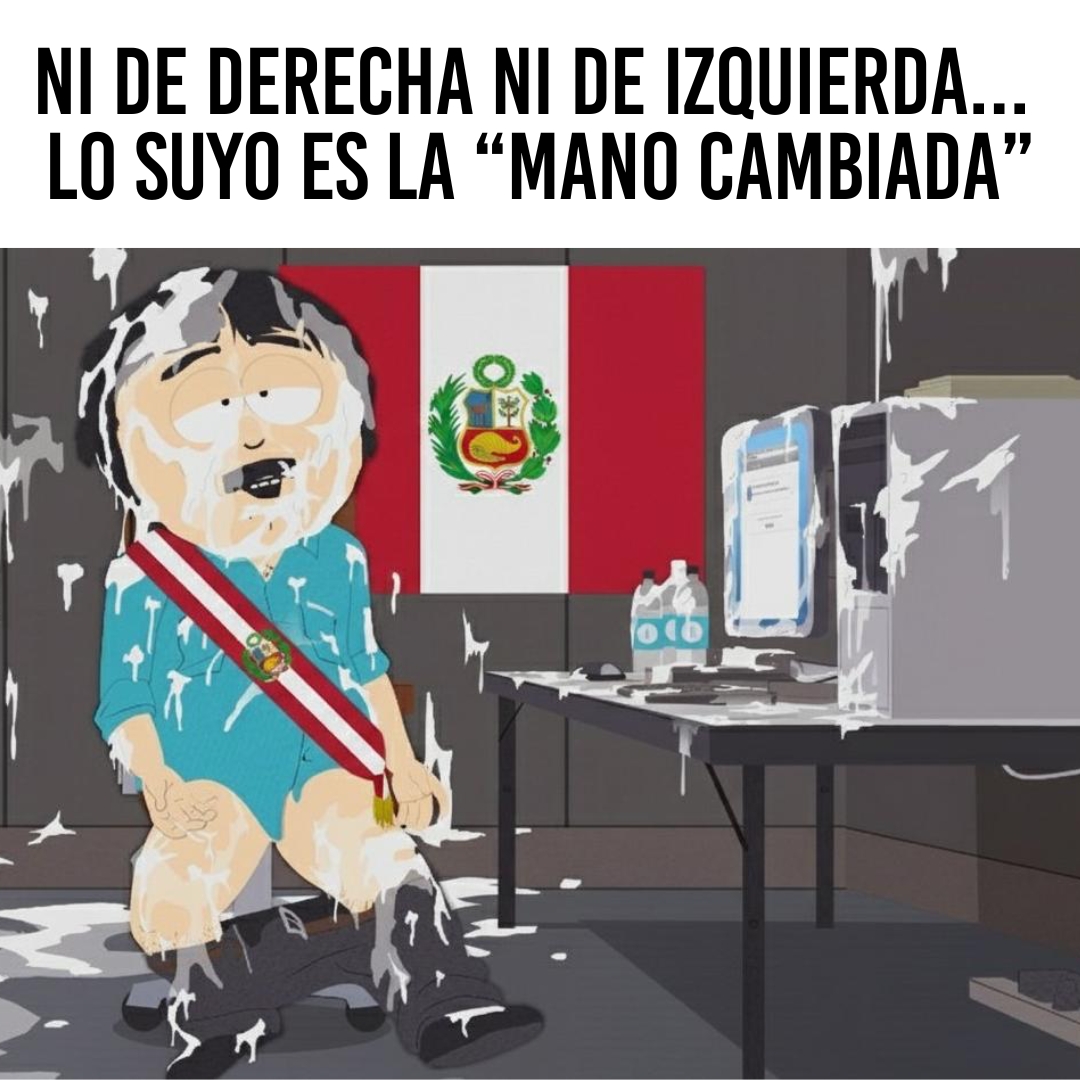 Presidente en Méjico: me canso ganso. Presidente en Perú: me canso el ganso.