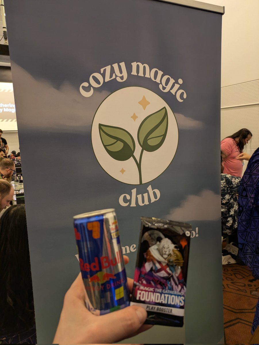 <a href="/CozyMagicClub/">Cozy Magic Club</a> gave me my first Foundations pack !!! 

<a href="/redbull/">Red Bull</a>