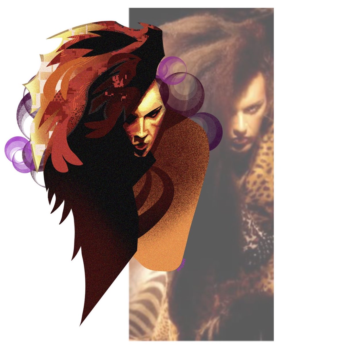fixxleopard's tweet image. sharing my pete burns fanart okay byeee