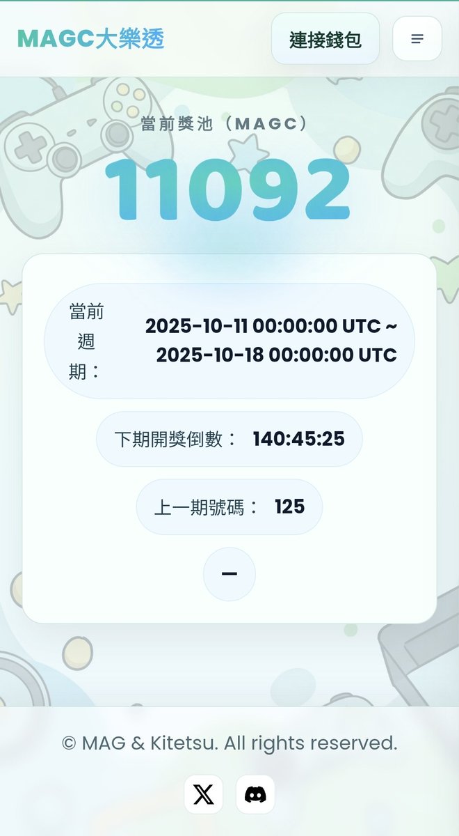 kitetsu_MAG's tweet photo. To celebrate the MAGC lottery new updates. Additional $MAGC rewards has been added into the pool.
Come try your luck!!
#Oasys #MAGC @yukichidotfun https://t.co/kqzXpujG1J