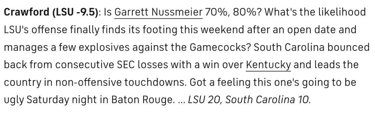BCrawford247's tweet photo. If y'all read #thecolumn this week, you knew the final score before it happened. 🔥 https://t.co/hLTSAgIIwd