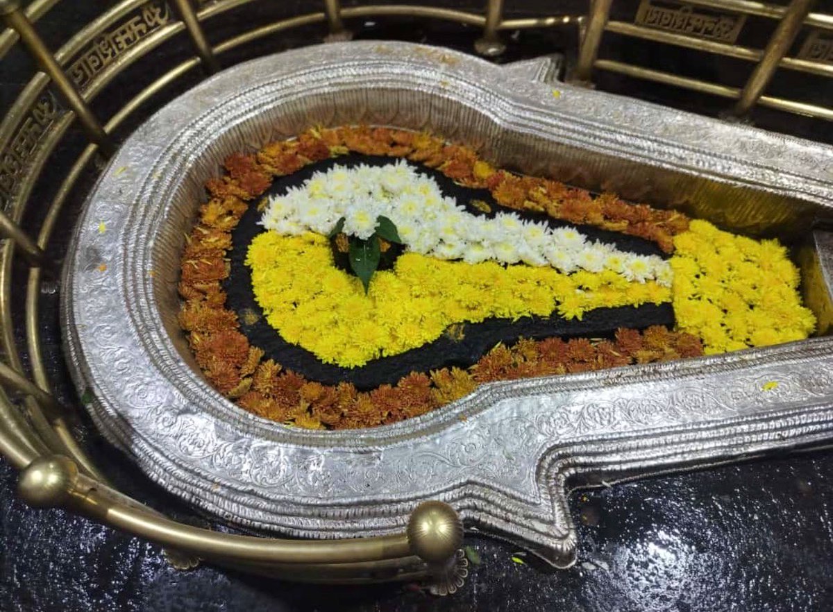 12Jyotirling's tweet image. श्री भीमाशंकर ज्योतिर्लिंग जी के आज के मंगला आरती श्रृंगार दिव्य दर्शन 12.10.2025