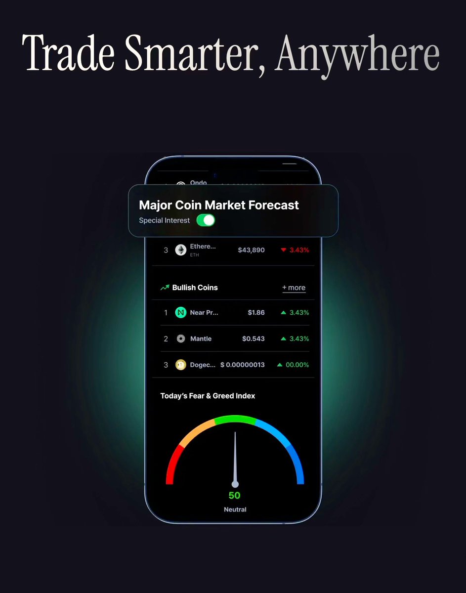 akrWeb3's tweet image. gCointel fam!
Degens love chaos… but profits love clarity

That’s why I use the @Cointel_io App →  

➮ Market signals that actually matter  
➮ News &amp;amp; trends in real time  
➮ Scam filters to protect the bag  
➮ Insights powered by smart AI  

Backed by @Bantr_fun, running on…