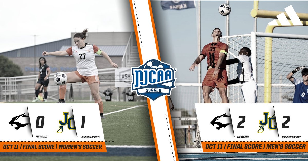 GoNeosho's tweet photo. Battled tough vs top-ranked Johnson County!
⚽ Women fell 0–1 to #2 JCCC.
🔥 Men tied 2–2 with #15 JCCC, holding strong as the #5 team in the nation!

#GoPanthers #NeoshoSoccer #PantherPride #NJCAASoccer #NeoshoNation #PantherStrong https://t.co/xfXtiRnNKD