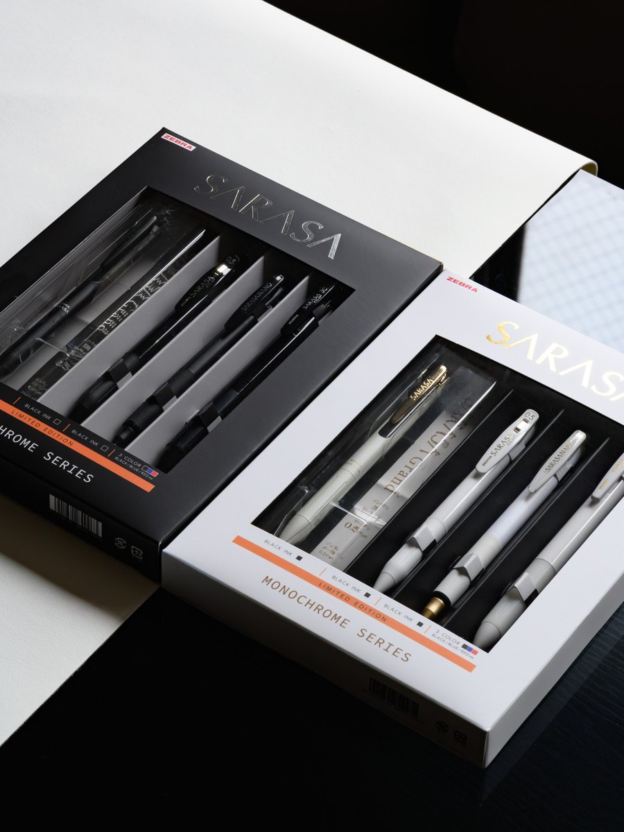 graf_von_dupont's tweet image. サラサ モノクロームシリーズ
ブラックセット/ホワイトセット

何気にサラサグランドも90本以上になってる笑

複数本持ってるやつあるから種類でいうと70くらいかな？

#文房具
