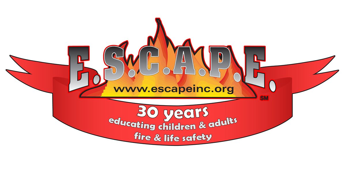Happy 30th Birthday <a href="/ESCAPEFireSafty/">ESCAPE Fire Safety</a> (October 10, 1995).  E.S.C.A.P.E. Inc. is Education Showing Children and Adults Procedures for Evacuations.