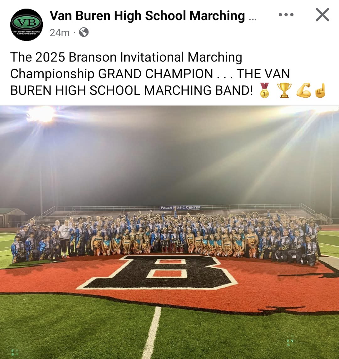 Congrats VBHS Marching Band!  Another great weekend!
#WeArePointers!