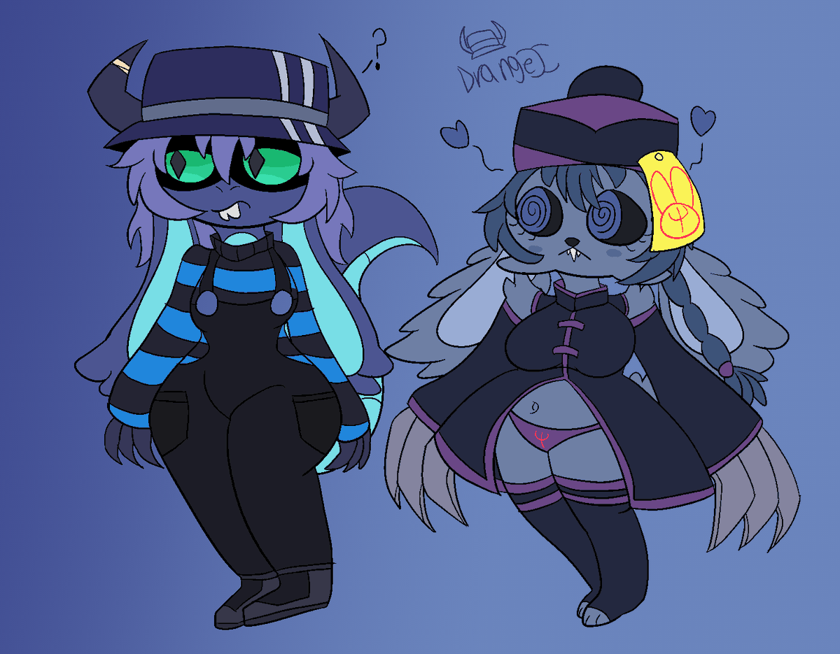 an unaware dragon bun bout to probably be pounced by an undead bnuy that has a crush on them