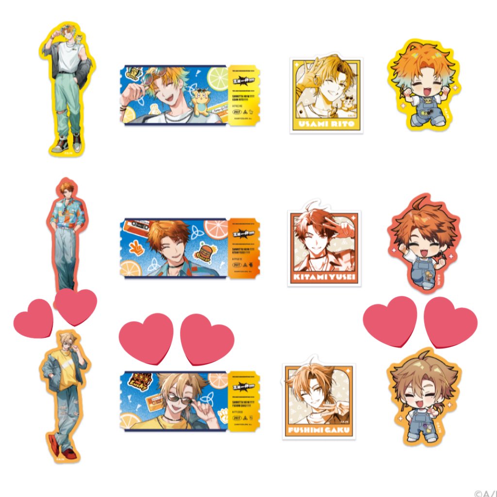 【交換】 にじさんじ 三ミ一体 ステッカー チェキ風カード

譲：画像1枚目
求：2.3枚目🦊✌or定価＋送料

郵送のみ。
同種同士の交換希望です。お気軽にお声かけください。