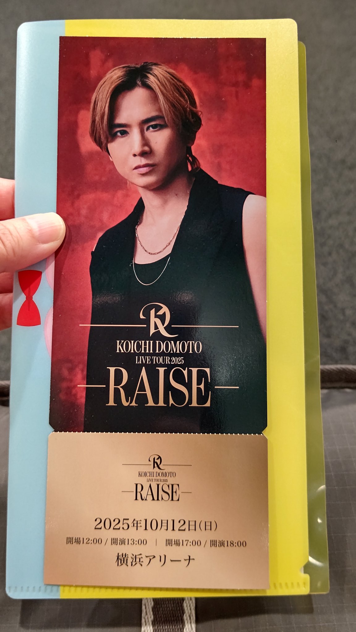 堂本光一RAISEペンライト 愛知公演メモリアルチケット 銀テ KOICHI