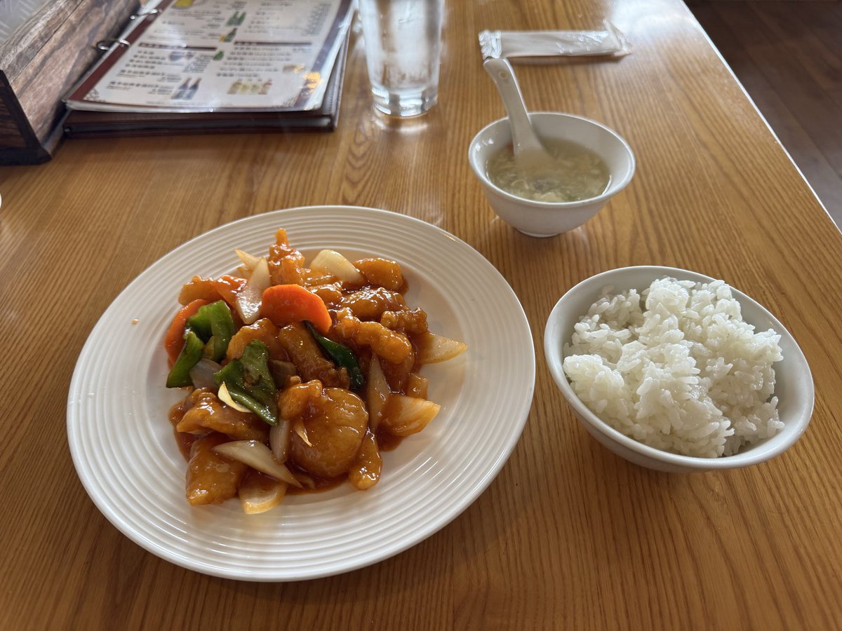 TcMMTsTc's tweet image. ランチは｢大福元｣で白身魚の甘酢餡掛け😆
ご馳走様でしたー🐥⸒⸒