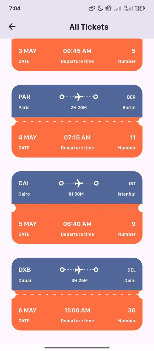 IbnAbdulraheem_'s tweet image. Just built a sleek Book_Ticket app using Flutter &amp;amp; Dart! 🎫✨ Smooth UI, responsive design, and seamless booking flow. Excited to keep building!  #Flutter #Dart #MobileDev