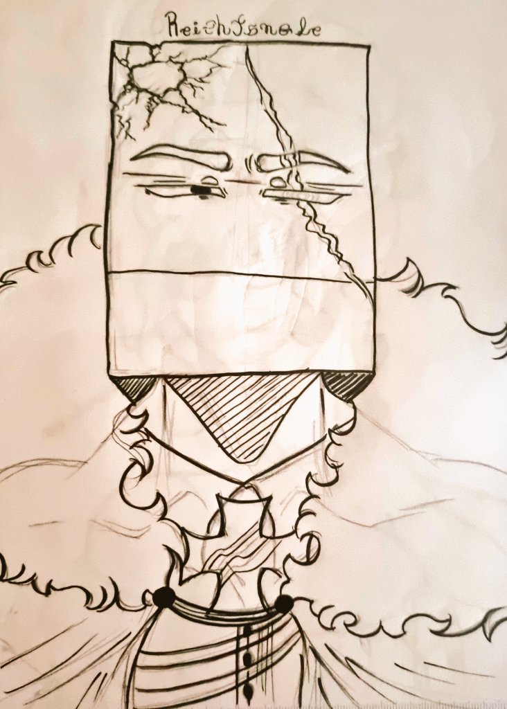 DerySheep's tweet photo. Reichtangle, the most fearsome and brutal Germanic ever to exist, legends and rumors run through every literary ruin, the devil himself lives in his soul, and only his strongest heir managed to mark him in a bloody battle...
#countryhumans 
#countryhumansreichtangle https://t.co/4oQ3XBRSYc
