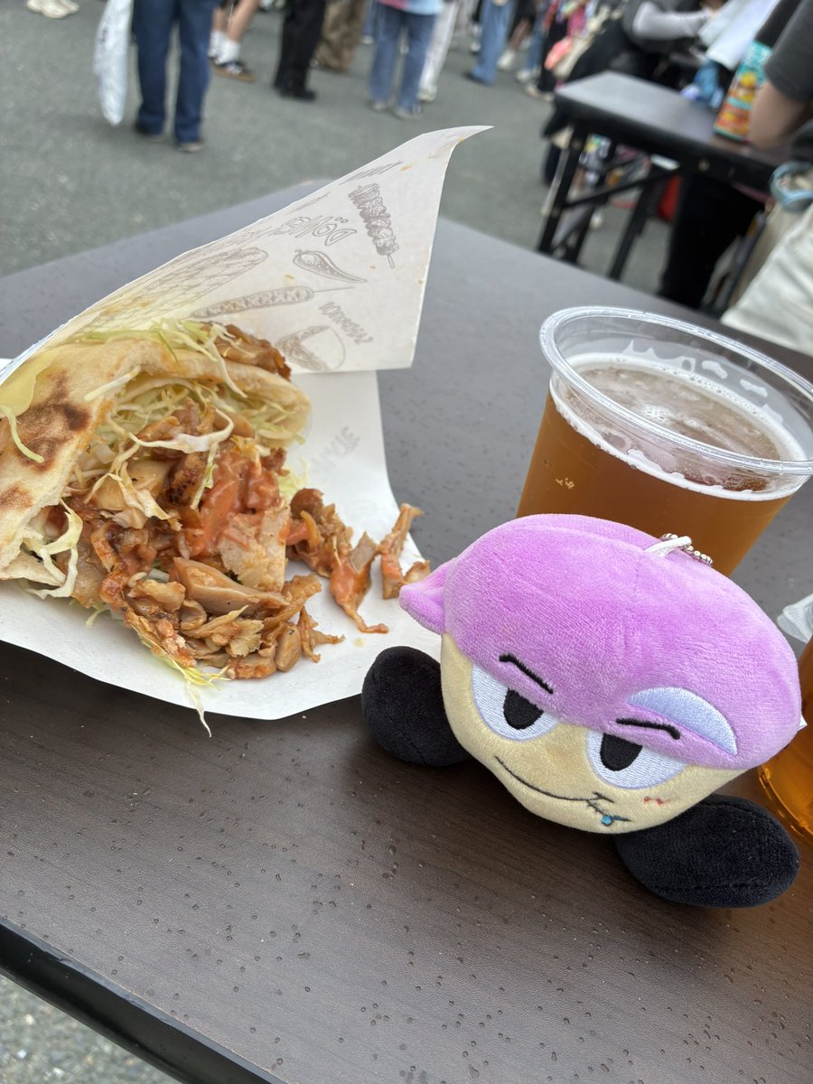 yuiko_west's tweet image. ケバブサンド美味しかったよ💚
#WESSIONフェス 
#WESSIONFESTIVAL2025