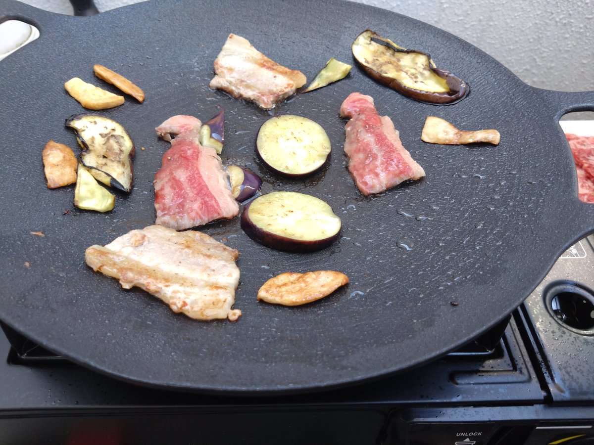 soymilk_for_V's tweet image. 簡易BBQ
#桐生会の食卓