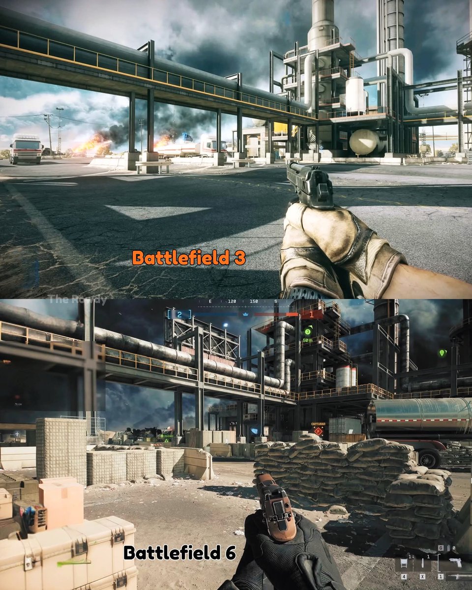BattlefieldInte's tweet image. Battlefield 6 VS Battlefield 3

#Battlefield6