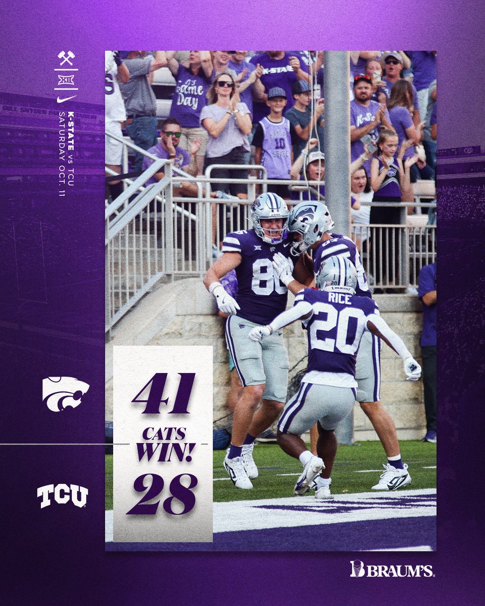 KStateFB's tweet image. CATS WIN!!!

#EMAW👌