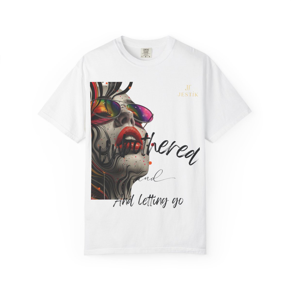 EstherShik67912's tweet image. Unbothered. Unapologetic. Unstoppable.  
🎨 Let go of the noise — wear your peace.  
JESTIK – Where art meets attitude.  
#Unbothered #LettingGo #JESTIKStyle #WearYourVibe