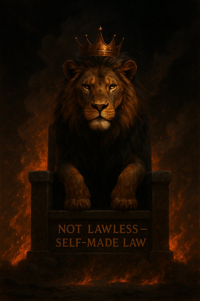 LionCodeRAWR's tweet photo. Not lawless — just self-made law.
I move by my own code, protect my circle, and keep it real till the end of days. 🦁 #LionCode #RAWR https://t.co/kkxv18vxo9