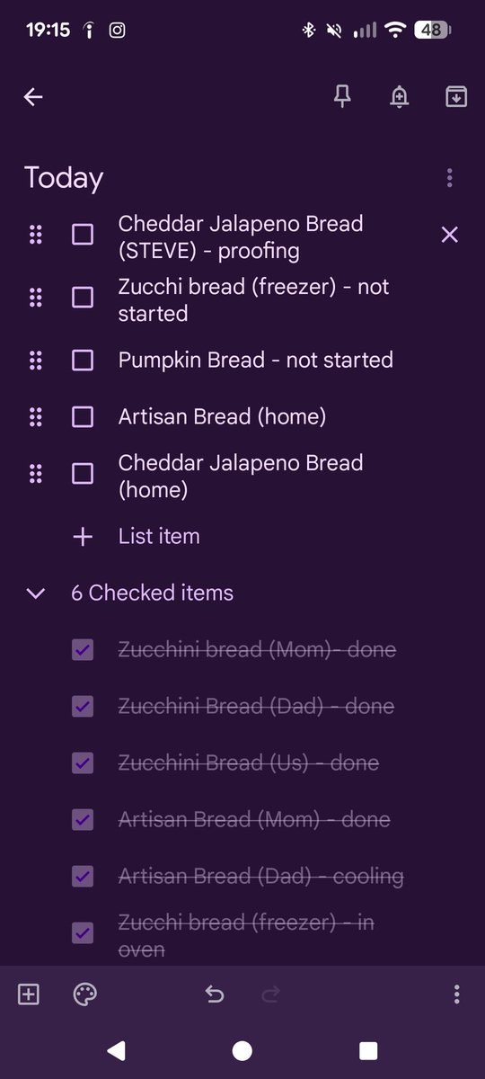 We getting there. 🍞🙈
Ended up having to make 5 loaves of zucchini bread cause my zucchinis are going bad. 🙃