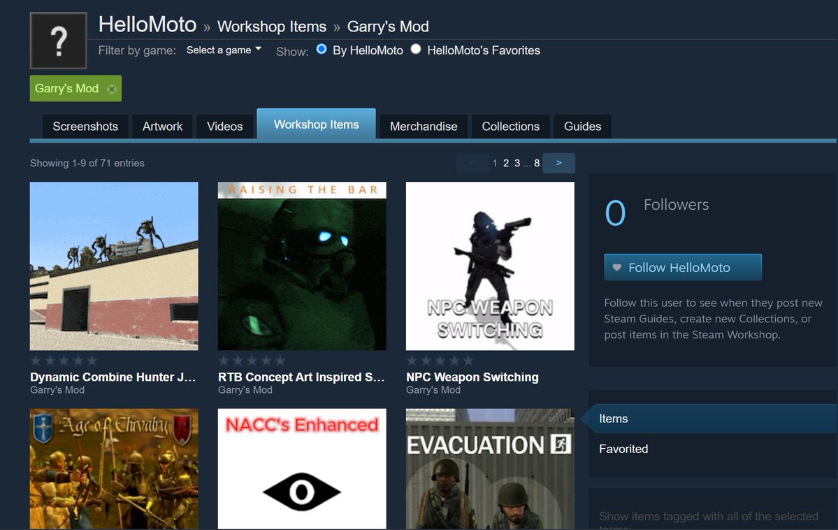 cpt_hazama's tweet image. GMod PSA

This has been an ongoing issue for weeks now, some user(s) has been creating fresh Steam accounts and mass spamming the workshop with adware mods disguised as real ones. Please be careful of said mods, and don&apos;t click any links that pop up in-game if you have them...