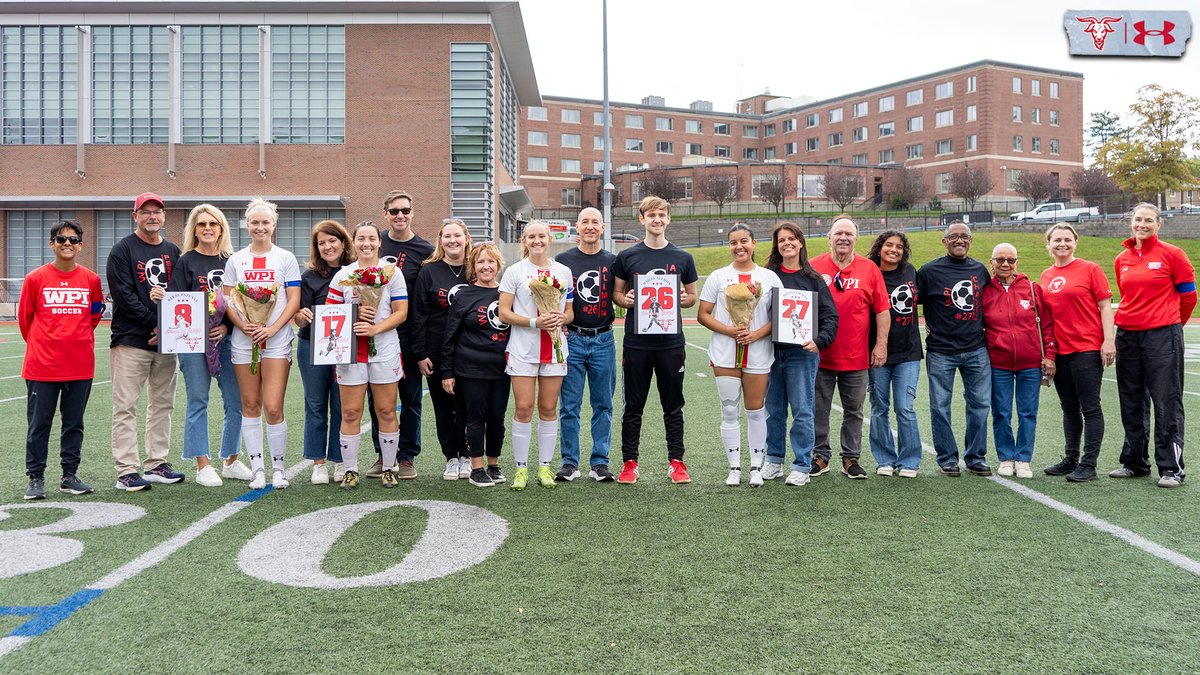 WPIAthletics's tweet photo. .@WPIWSoccer Celebrates Senior Day with 1-0 Shutout of Salve Regina 🙌

Wellesley at home on Wednesday ⏭️

Read for more ⤵️
📰-https://t.co/1cfYzK4blg

⚽️x🐐
#GoatNation #d3soccer https://t.co/N1ExAlmvB7