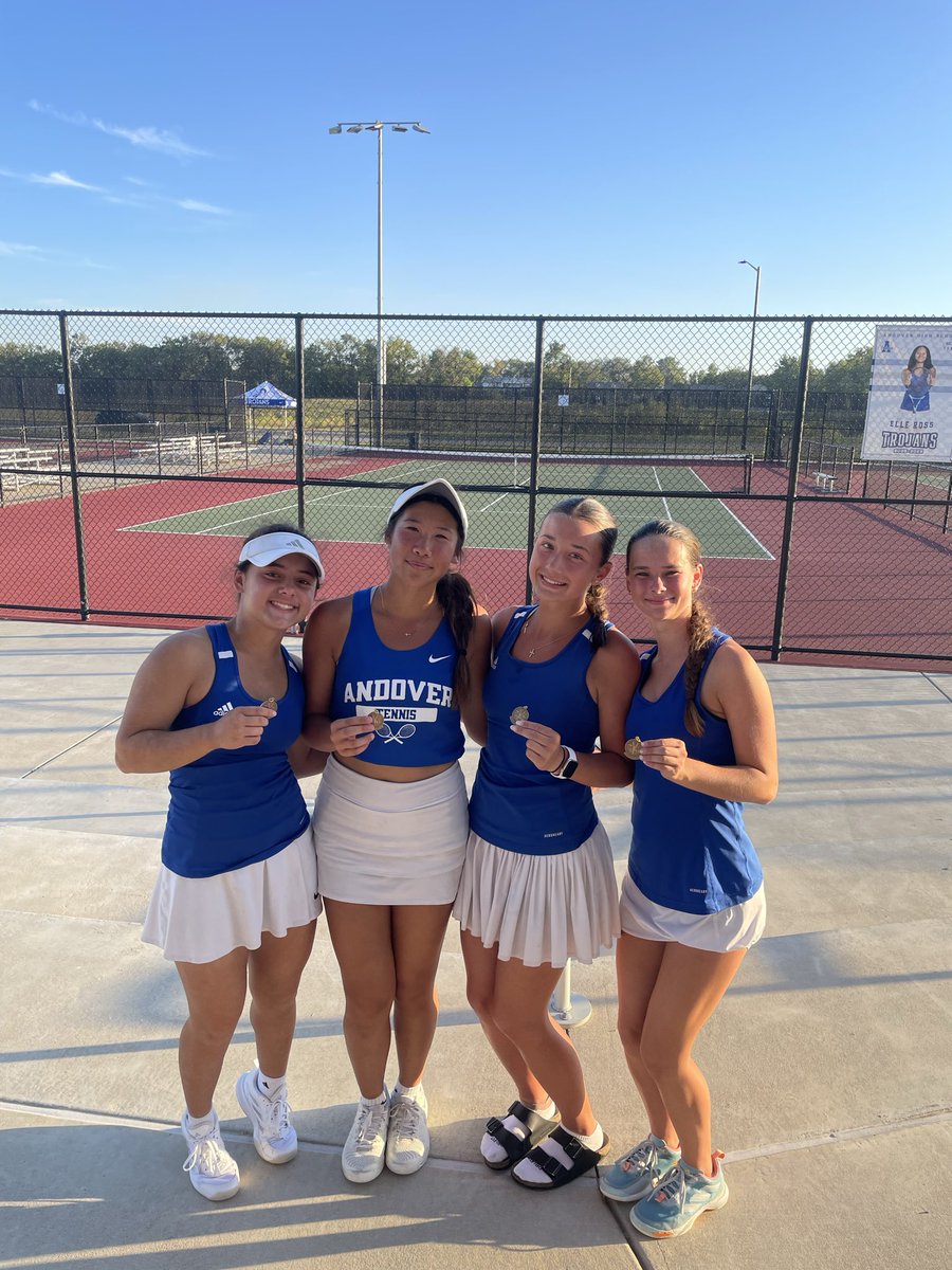 Congratulations to Emma Jittawait and Ada Tantemsomboon on winning doubles at the Andover Regional. Also congratulations to Shelby Benjamin and Rylie Nance for getting second. Both doubles team will be competing at State next Friday in Topeka!