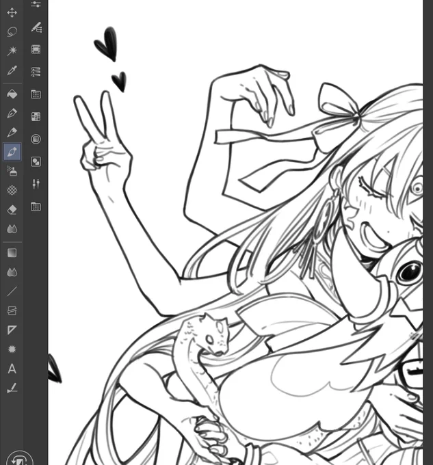 腕描くの楽しい 