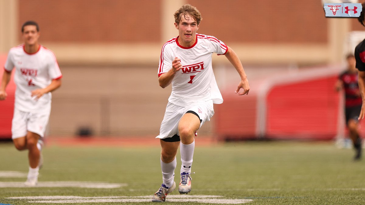WPIAthletics's tweet photo. Previte, Pezo Provide Power Pushing @WPIMSoccer Past Clark 2-1 😎

At Salem State on Wednesday ⏭️

Read for more ⤵️
📰-https://t.co/yu61PTOUMC

⚽️x🐐
#GoatNation #d3soccer https://t.co/ysp7Wf0k1H