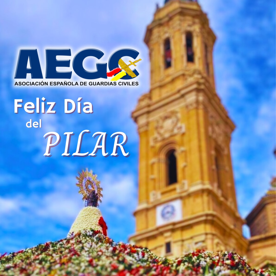 Desde #AEGC os deseamos a todos los Guardias Civiles y sus familias una FELIZ PATRONA.

FELIZ DÍA DE LA FIESTA NACIONAL DE ESPAÑA 🇪🇸

#OrgullososDeSerGuardiasCiviles
#12Octubre
#OrgullososDeSerEspañoles

⚔️🇦 🇪 🇬 🇨 🇪🇸