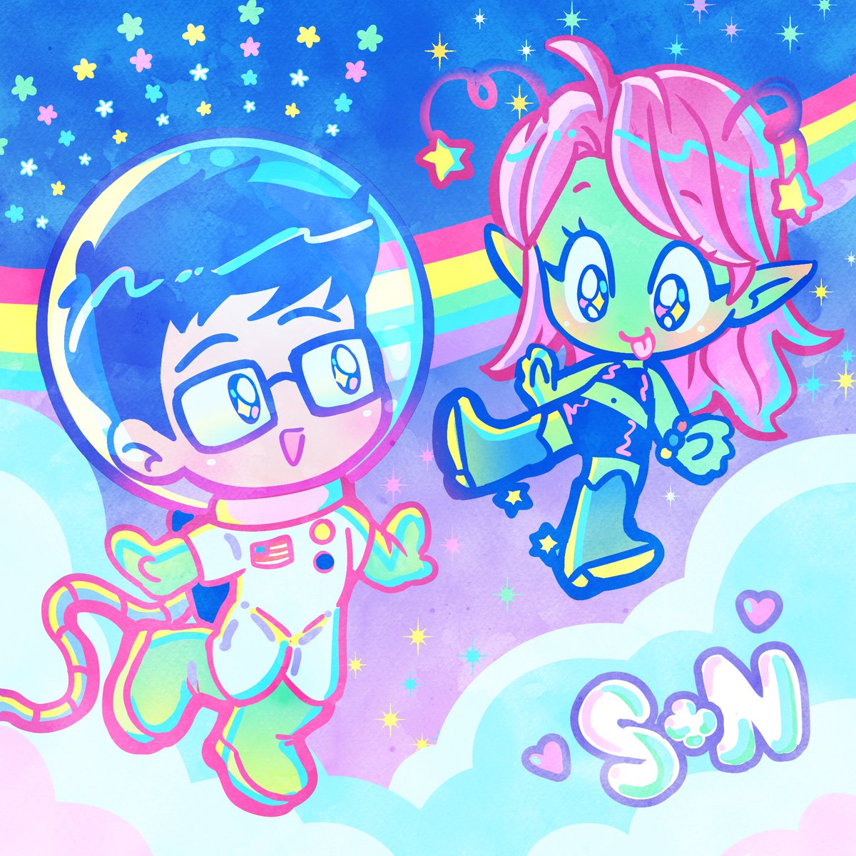 CometSams's tweet photo. anniversary gift I had made for my beloved <3 https://t.co/gMSQX8SFLT