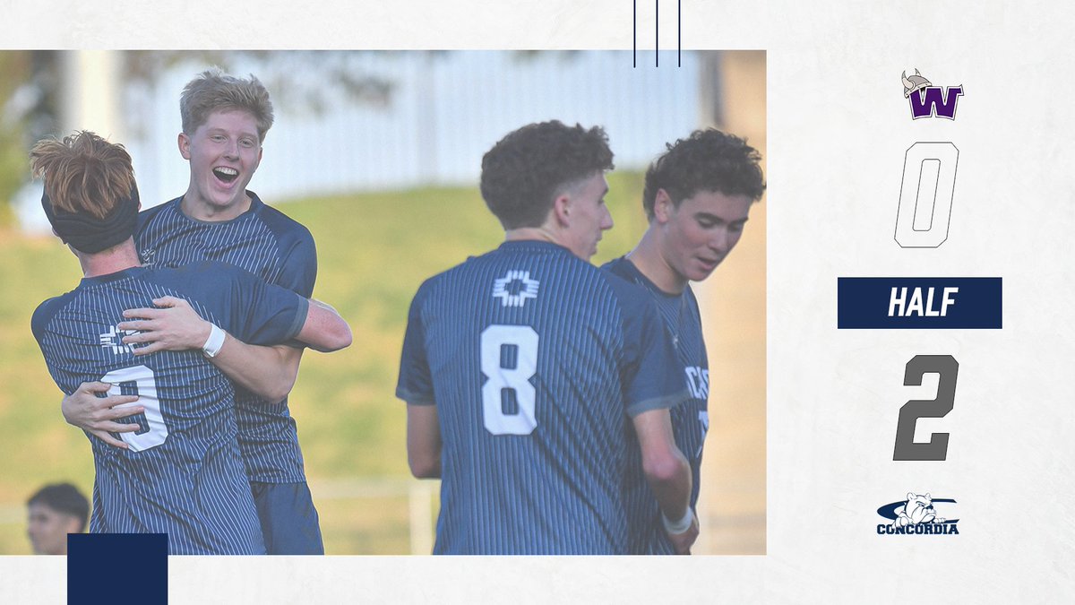 Concordia Bulldogs (@cunebulldogs) on Twitter photo ⚽️ | HALFTIME: <a href="/CUNEMSOC/">CUNE Men's Soccer</a> 2, Waldorf 0. Bulldogs take 12 corners in the opening 45. 
Hegarty (8') | Garrote (40') ⚽️ | HALFTIME: <a href="/CUNEMSOC/">CUNE Men's Soccer</a> 2, Waldorf 0. Bulldogs take 12 corners in the opening 45. 
Hegarty (8') | Garrote (40')