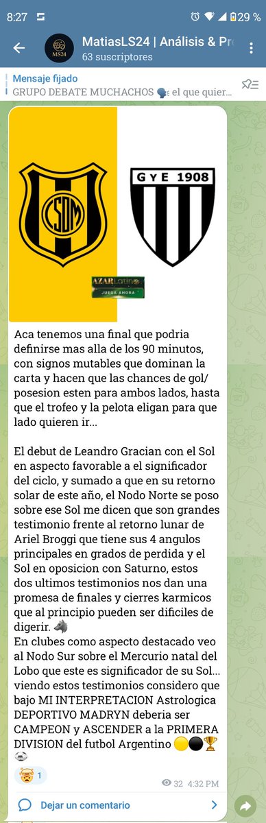 El año pasado anticipé que <a href="/clubaldosivi/">Club Atl. Aldosivi</a> 🦈 volveria a Primera Division, este año queria seguir la racha y di campeon a <a href="/ClubMadryn/">Club Social y Deportivo Madryn</a> lamentablemente no se pudo acertar, pero queria compartirles mi analisis de la final 👇🏻👇🏻👇🏻