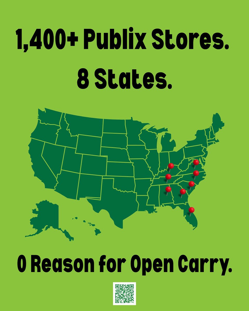 NewtownAction's tweet photo. @Publix has 900+ stores in FL and 500+ stores across AL, GA, KY, NC, SC, TN, and VA.
Email Publix CEO Kevin Murphy and tell him you won’t shop at Publix until open carry is banned in stores.
✉️ Take action: https://t.co/btJE6lebyQ
#BoycottPublix #PublixSafety #BanOpenCarry https://t.co/lR8miTFqO2