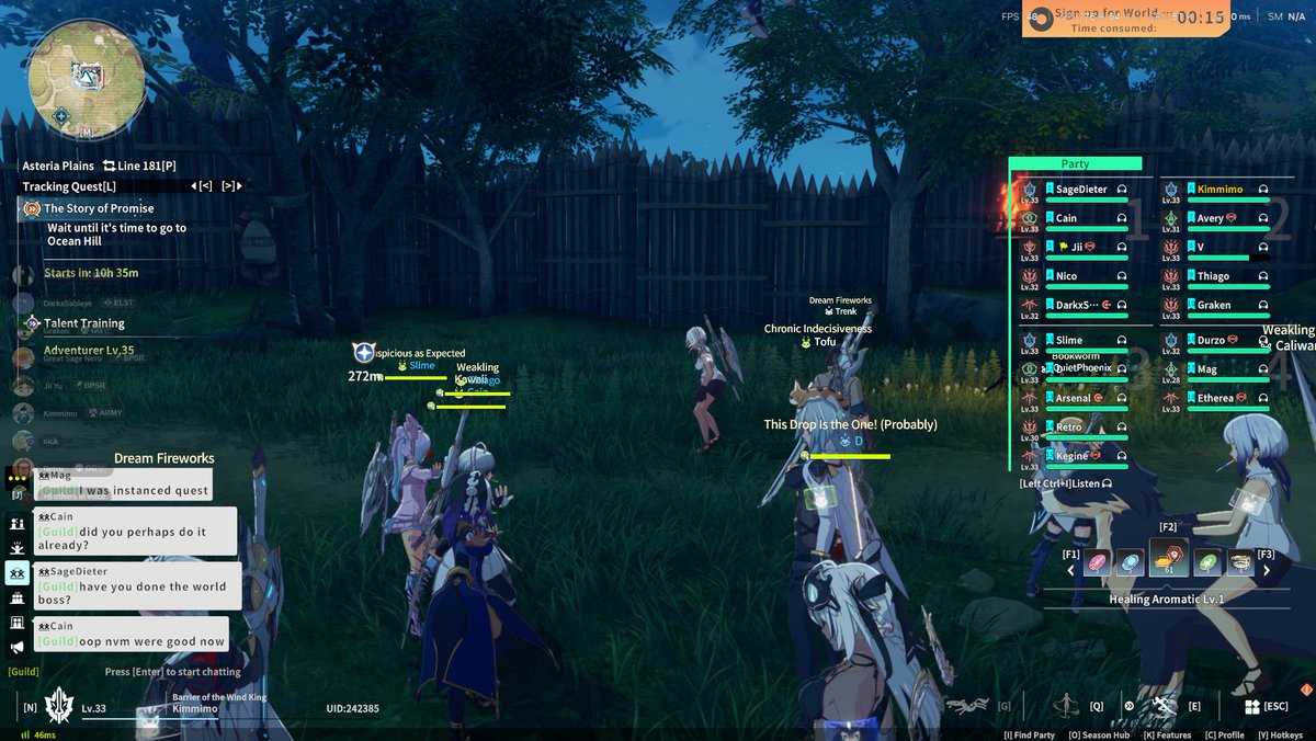 Aka_Ducksauce's tweet photo. Our guild gave the Big world boss event a shot today! 20 people locked in and gave it there all :3 proud of them!
just wanted to show some of the gamers from #Moonveil #BlueProtocolStarResonance #BPSR #gamingtwt https://t.co/Am5VpNQdsj