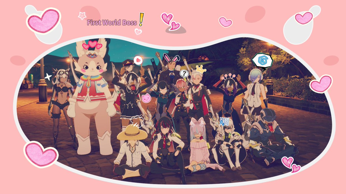 Aka_Ducksauce's tweet photo. Our guild gave the Big world boss event a shot today! 20 people locked in and gave it there all :3 proud of them!
just wanted to show some of the gamers from #Moonveil #BlueProtocolStarResonance #BPSR #gamingtwt https://t.co/Am5VpNQdsj