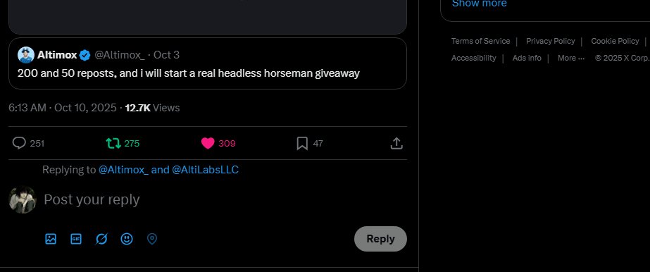 cookieman1_'s tweet photo. @Altimox_ @AltiLabsLLC alexanderrl1200 
 
i know i most likely not win but gl to everybody https://t.co/sa5BJJFXGu