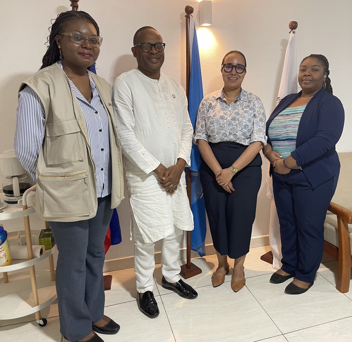 OnusidaHaiti's tweet photo. @onusidahaiti had the pleasure of hosting the @OEAHaiti team! Thanks for the renewed partnership &amp; collaboration to support community-based organizations. This is crucial for ending inequality and #ending AIDS by 2030. @MsppOfficiel @onusidalac @moualachristia1 🇭🇹 🇺🇳 #OAS https://t.co/XhToNFtQWu
