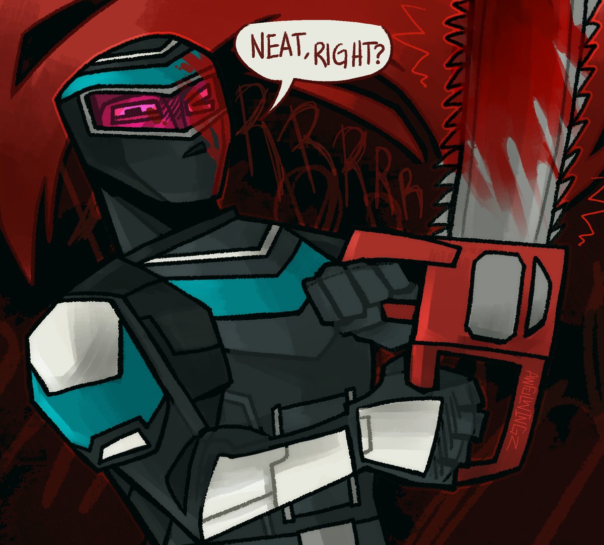 dracukong's tweet image. [[ DAY 10 : REV ME UP!! ]]

[ #dracgoretober2025 #peacemaker ]