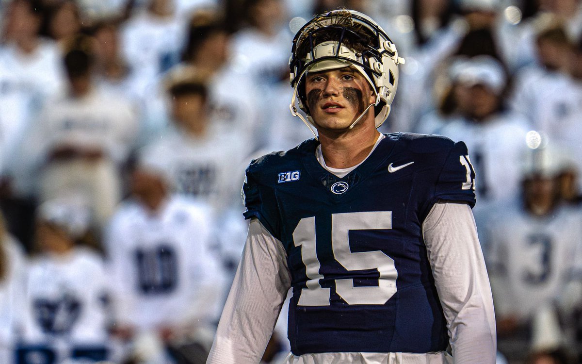 AustinRBechtold's tweet photo. Say what you want about Drew Allar. He’s a good dude. Cares so damn much. 

It’s going to be a long way back. Best wishes to Drew. The future is uncertain. #WeAre https://t.co/NdDtruzD3c