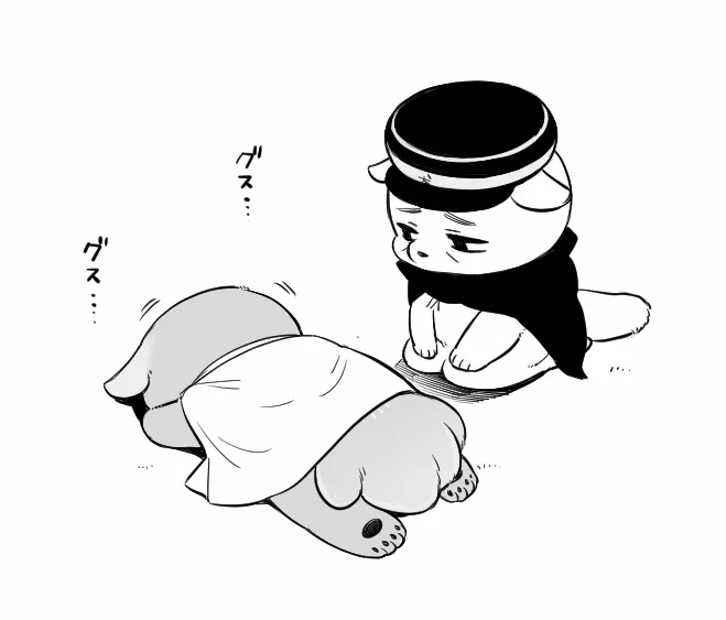 舞台挨拶のツキシマとコイトサンが観たくてしょうがないクズリちゃん。 