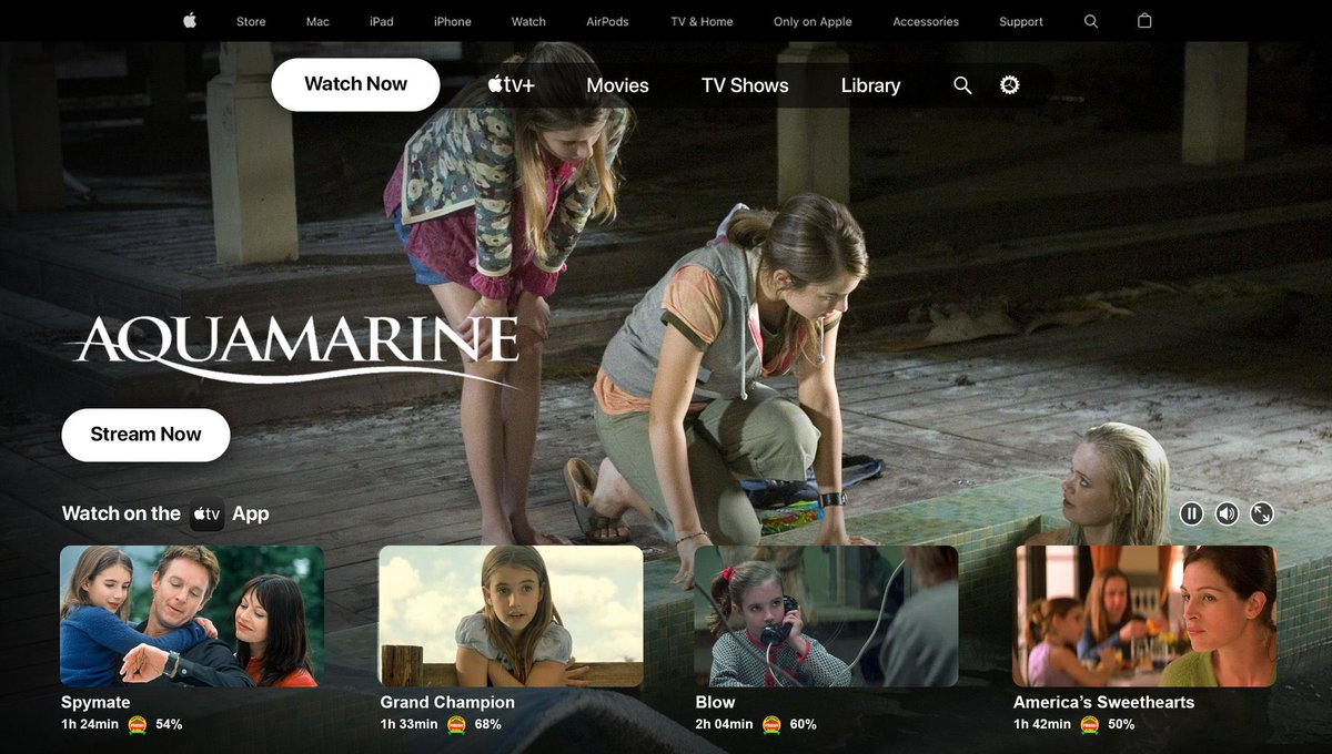 RPAppleTV's tweet image. #AppleTVRP — 𝖠𝗊𝗎𝖺𝗆𝖺𝗋𝗂𝗇𝖾 | 𝗔𝗽𝗽𝗹𝗲 𝗧𝗩+

New in! #AquamarineRP, produced by 20th Century Studios, is now available to stream on Apple TV. 🐚✨